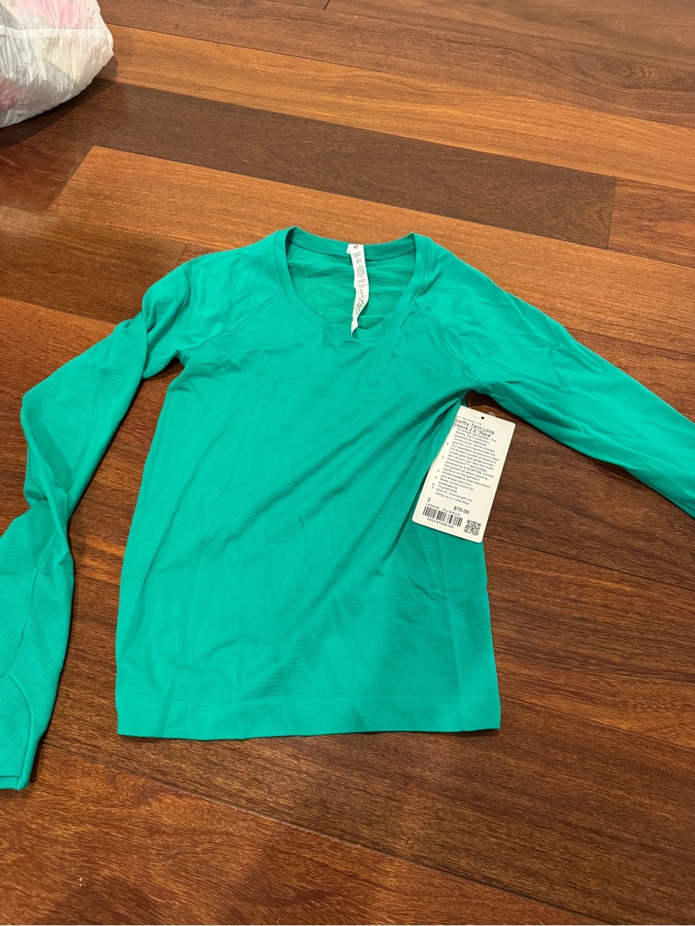 lululemon athletica Long Sleeve Tee in Teal